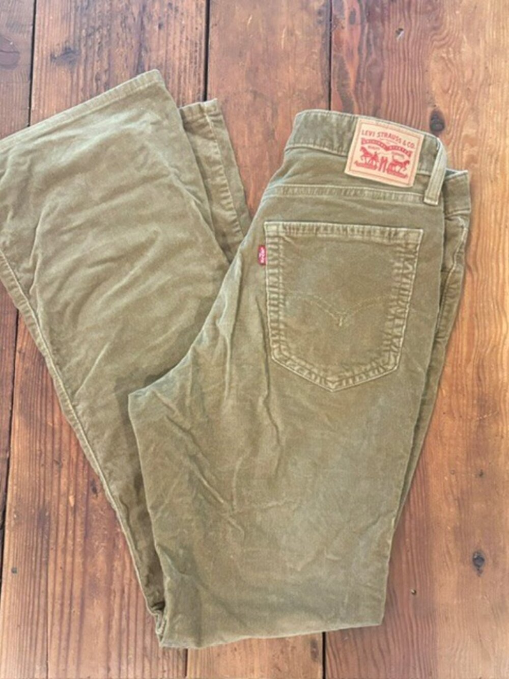 Levi's 726 High Rise Flare Corduroy Jeans-Size 29x32 - Picture 3 of 8